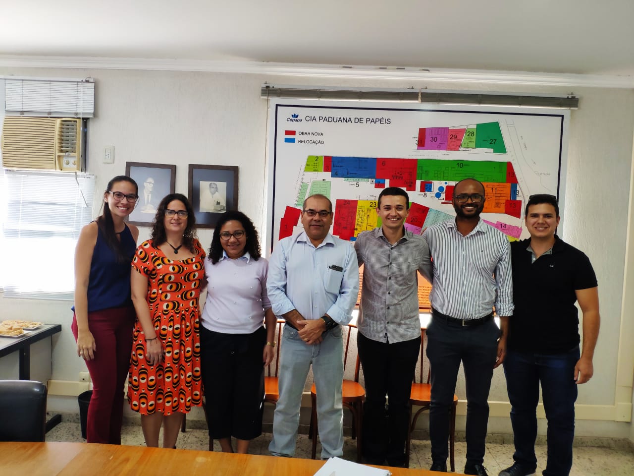 Equipe Gestora do IFF Pádua na Sede da Empresa Copapa em Santo Antônio de Pádua  