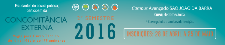 Banner Processo Seletivo de Concomitância Externa 2016.2