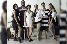 Participantes do concurso de dança