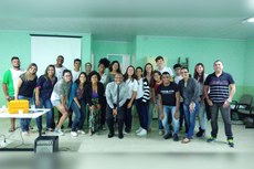 Participantes da palestra "Ser negro no Brasil hoje".