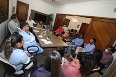 Diretor-geral do IFF SJB, Paulo Vidal, fala durante o Comtrate (Foto: Divulgação/Secom de São João da Barra)