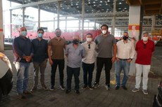 Professores do IFF em visita à Brasil Port (Foto: Divulgação/Prefeitura de São João da Barra)