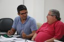 Da esquerda para à direita: Gustavo Lopes e Carlos Boynard na primeira reunião da Câmara de Esportes, em 2016 (Foto: Kárin Klem).