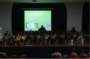 A Orquestra de Violões fez a abertura do evento.