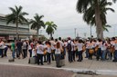 Concentração dos agentes foi na Praça São Salvador.