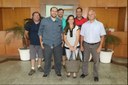 Equipe de professores (da esquerda para a direita): Milton Erthal, Henrique da Hora, Rogério Atem, Simone Vasconcelos, Luiz Moura e João José Rangel.