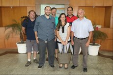 Equipe de professores (da esquerda para a direita): Milton Erthal, Henrique da Hora, Rogério Atem, Simone Vasconcelos, Luiz Moura e João José Rangel.