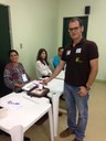 Christiano Leal deposita seu voto.