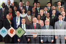 Primeira turma do programa de formação de lideranças do Unevoc/Unesco.