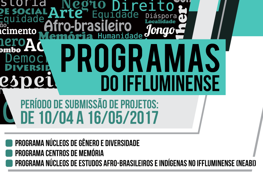 Reitoria abre inscrições de projetos para os Programas do IFFluminense