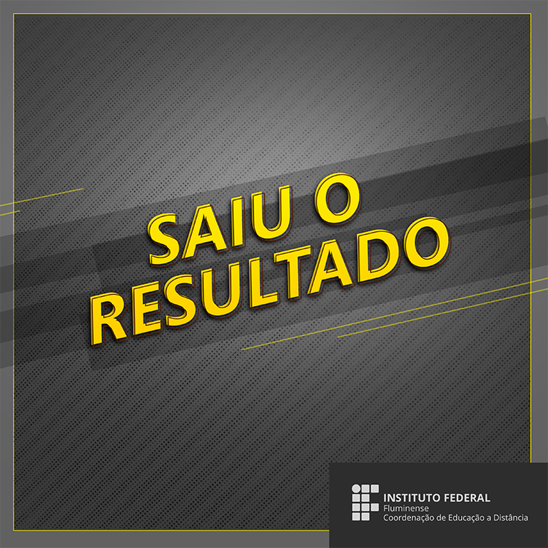 Resultado retificado do Processo Seletivo da Educação a Distância