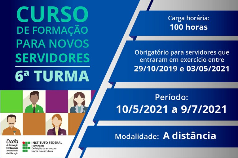 Curso de Formação para Novos Servidores - 6ª turma