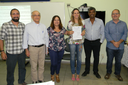 Os professores Vitor Miano, Francisco Esteves, Maria Inês, Vicente de Paulo e Jader Lugon estiveram presentes na apresentação.