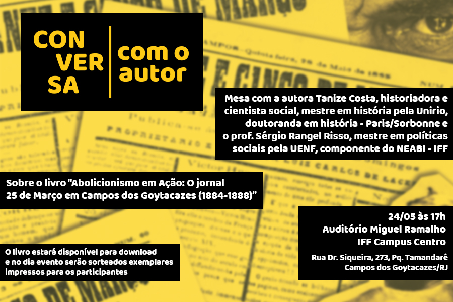 Cartaz Conversa com o autor 