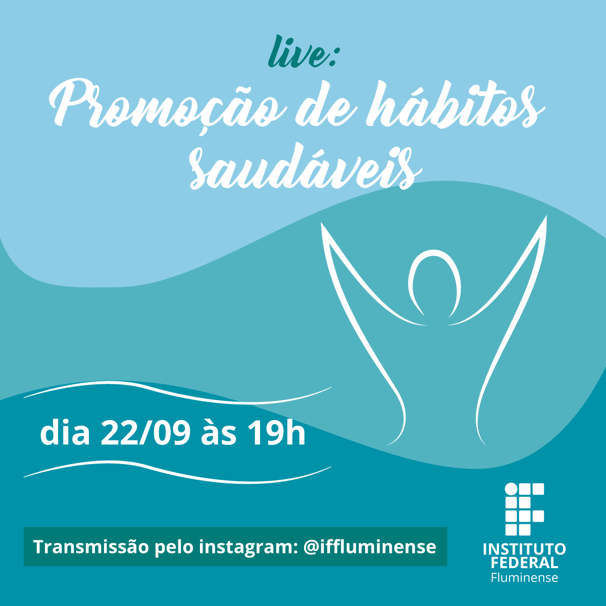 IFF promove live voltada aos servidores sobre hábitos saudáveis