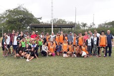 Atletas e treinadores que participaram da modalidade de atletismo 