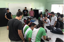 Estudantes do IFF Bom Jesus durante aula de Robótica (Foto: Divulgação)