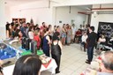 O evento teve mesa de café da manhã e música. / Foto: Mayhara Barcelos.