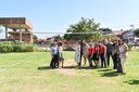 A confraternização ainda contou com a inauguração do espaço de vôlei. / Foto: Mayhara Barcelos.