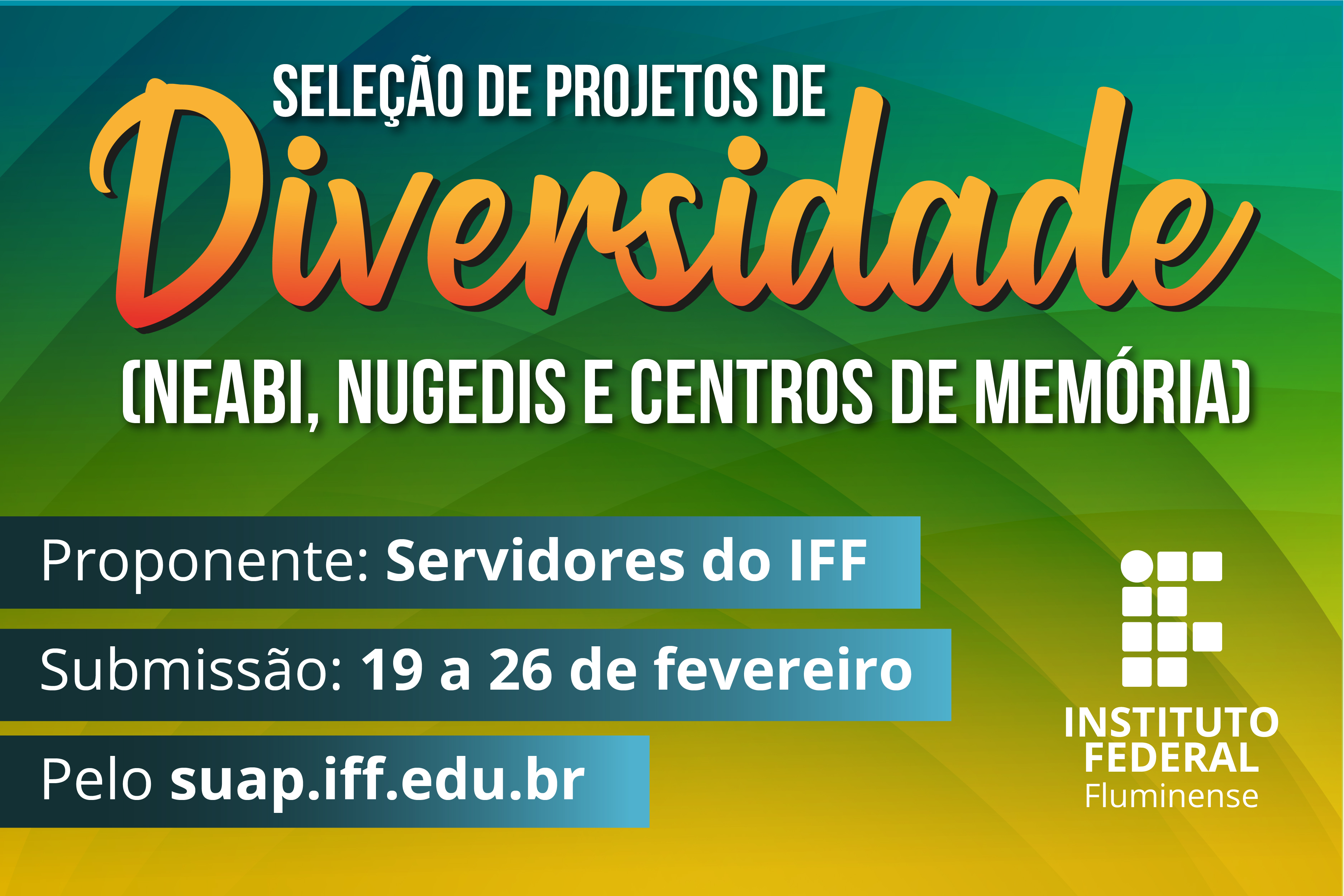 IFF abre seleção de Projetos de Diversidade