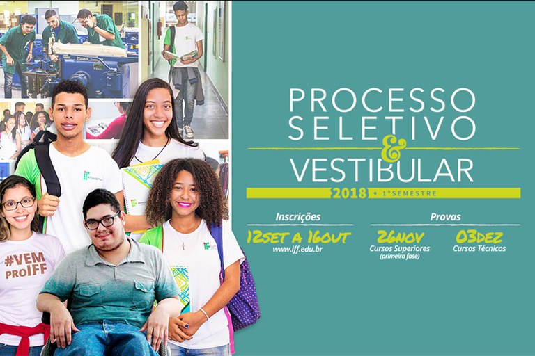 IFF oferta novos cursos nas Seleções 2018