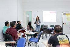 Curso foi ministrado pela instrutora e servidora do IFF, Alline Morais. 