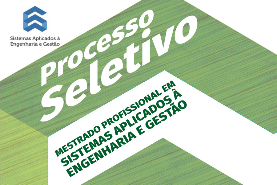 Inscrições Abertas para Mestrado em Sistemas Aplicados à Engenharia e Gestão (SAEG)