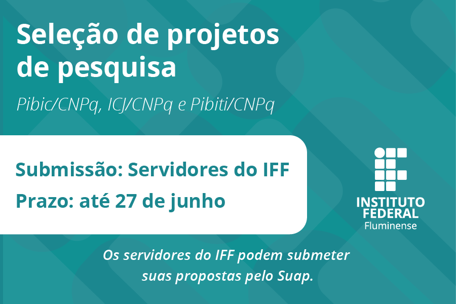 Inscrições abertas para projetos de pesquisa