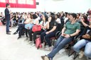Auditório lotado: encontro contou com a participação de estudantes, professores e servidores técnico-administrativos.