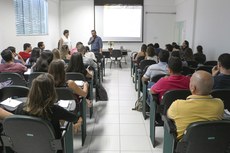 A capacitação contou com a participação de nutricionistas e representantes das áreas de Extensão, Administração e Compras do instituto.